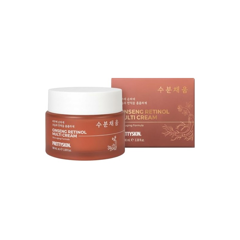 Prettyskin Extracto Ginseng Retinol Multi Cream Hidratante Facial Nutritivo Ayuda