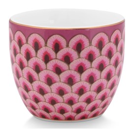 Pip Studio Flower Festival Scallop Egg Cup Dark Pink