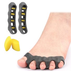 Toe Separators Toe Spacers for Women Men, 1 Pairs Gel Bunion Corrector, Adjustable Toe Straightener Toe Stretchers for Bunions Hallux Valgus Plantar Fasciitis Hammer Toes, Toe Alignment, Yoga Practice