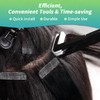 Tape in Hair Extensions Plier Black Stainless Steel Flat Surface