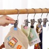 Set of 5 Household Non-marking Stainless Steel Multi Hooks Storage