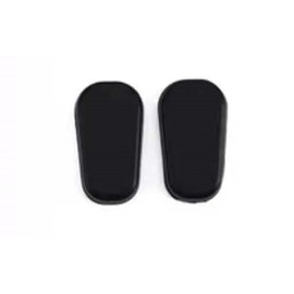 Clear Rubber Silicon Push On Type Nose Pads Pieces Buds for Glasses Sunglasses Frames Reading Eye Wear HNP004 (Black - 1 Pair)