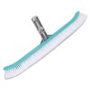 18in Swimming Pool Brush Plastic Nylon Stainless Steel Cleaning Tool