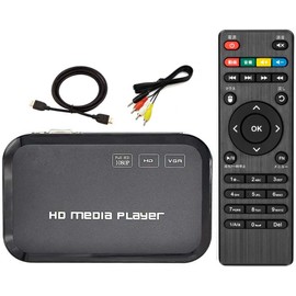 Media Player, 4k Maximum Resolution: 3840 x 2160p, 30 fps, Multimedia Player, SD Card and USB Memory Support, Movie, Music, Picture and Photo Playback, HDMI, VGA, Composite Component Output, Large