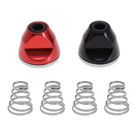 ECSiNG 2Pcs M5 Bicycle Hubs Nut with 4Pcs Quick Release Skewers Spring Bicycle Quick Release Rod Nuts Accessories for Spit Hollow Shaft Fixed Rod