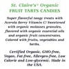 St. Claire's Organic Fruit Tart Candies, (Sweet Peach, 1.5 Ounce