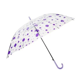 Shoe Market Polka Dot Vinyl Umbrella Purple / 슈마켓 땡땡이 비닐 우산 퍼플