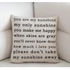 Swono You are My Sunshine Farmhouse Pillow, Song Lyrics Presents,
