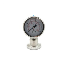JOWIN Stainless Steel 1.5" Tri Clamp Diaphragm Pressure Gauge 0-35/0-60 PSI Range Manometer 60mm Dial (Radial Mount 0-35 psi)