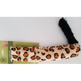Greenbrier Kennel Club Plush Kitten Cat Toys Fish and Animal Legs-Tails, Rattles, 1/Pk, Select: Type - Leopard Leg-Tail