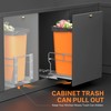 YJHome Pull Out Trash Can Under Cabinet with Soft-Close Slides,