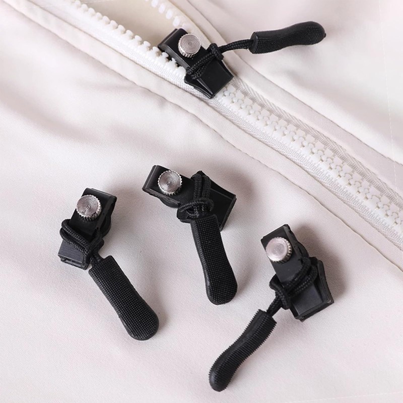 KASESSS 30 Pcs Zipper Pull Replacement, Zip Repair Kit, 3