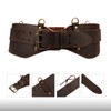 TOURBON Tool Belt, Work Belt, Leather, Padded, Tool Belt, Support