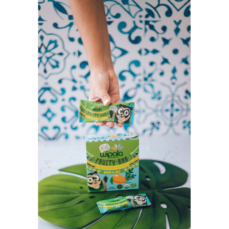 Wipala KIDS Fruity Bars USDA Organic Healthy (Mango and Kale)