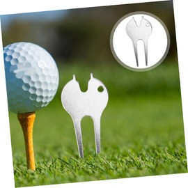 CORHAD 5Pcs Golf Divot Tool Metal Portable Repair Fork for Lightweight Golf Accessories for Essential Golfing Tool for Course Use
