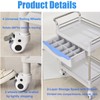 Rolling Utility Cart,Qiwey Medical Utility Cart with Drawers,3-Tier Esthetician Cart