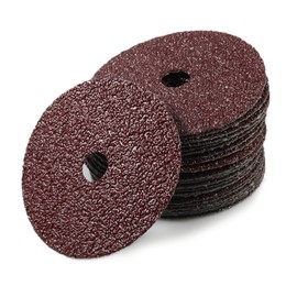 LEONTOOL Aluminum Oxide Resin Fiber 25pcs 4-Inch Resin Fiber Sanding Discs Center Hole 36 Grit Sanding Disc for Angle Grinders