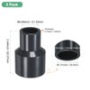 M METERXITY 2-Pack UPVC Reducer Pipe Fitting, 2"x1-1/2" Reducing Coupling