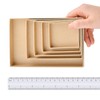 WANDIC Paper Mash Boxes, 5 Pcs Rectangle Mini Kraft Paper