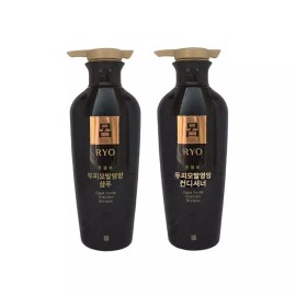 Ryeo 려 진생보 두피모발영양 샴푸 400ml + 컨디셔너 400ml 2종세트 Rya Jinseungbo Scalp and Hair Nutrition Shampoo 400ml + Conditioner 400ml 2-Piece Set