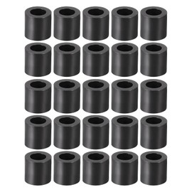 YOKIVE Pack of 100 Black Round Spacers, Not Screw Thread Washers with High Insulation Effect, Keep Height Consistent, Perfect for M4 Screws (ABS 4.2 mm x 7 mm x 7 mm)