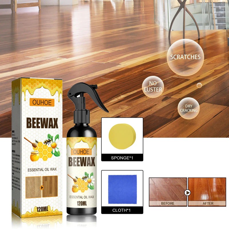 Waterproof Furniture Beeswax Spray Anti-Cracking and Scratches Polishing Wax Floor