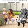 1 Pc Universal Rain Cover for Pushchair Transparent and Durable