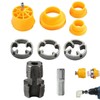 ADOFUN 電気ドリル 塩ビ管スレッダーキット PVCスレッドメーカー用電気ドリルパイプスレッダー PVCスレッドメーカーツール パイプタップダイセット タップカッターセット 3つのダイが付き 対応スレッダーキット 手動