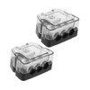 Alipis Amp Distribution Block Splitter Car Audio Accessories 2pcs Grounding