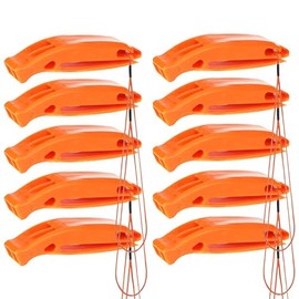Bramble - 30 Emergency Orange Survival Safety Whistles - Distress Signalling