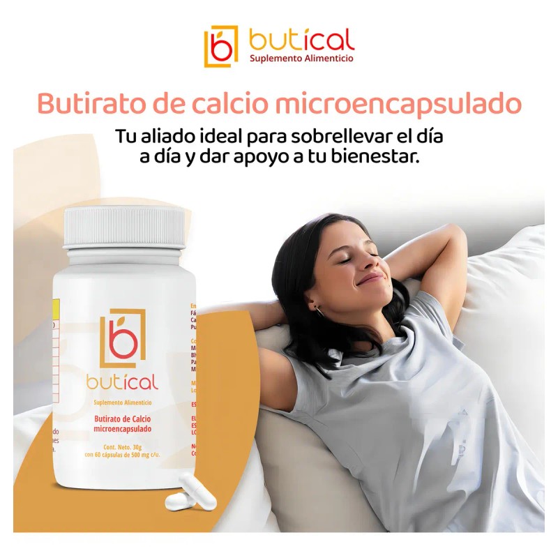 Butical Butirato Calcio 60caps 500mg Prebiotico Posbiotic Sabor