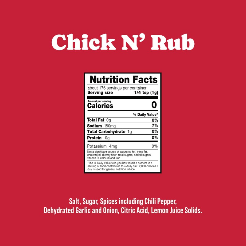Rufus Teague Chick N' Rub, Premium Barbecue Seasoning & Dry
