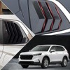 MUXEE 2Pcs Rear Side Window Louvers Air Vent Scoop Shades