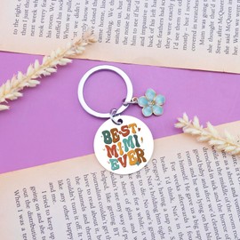 QUIHUD Mimi Gifts Grandma Gift From Grandkids Gift For Mimi Best Mimi Ever Mimi Christmas Birthday Present For Mimi Keychain Mothers Day Gifts For Mimi