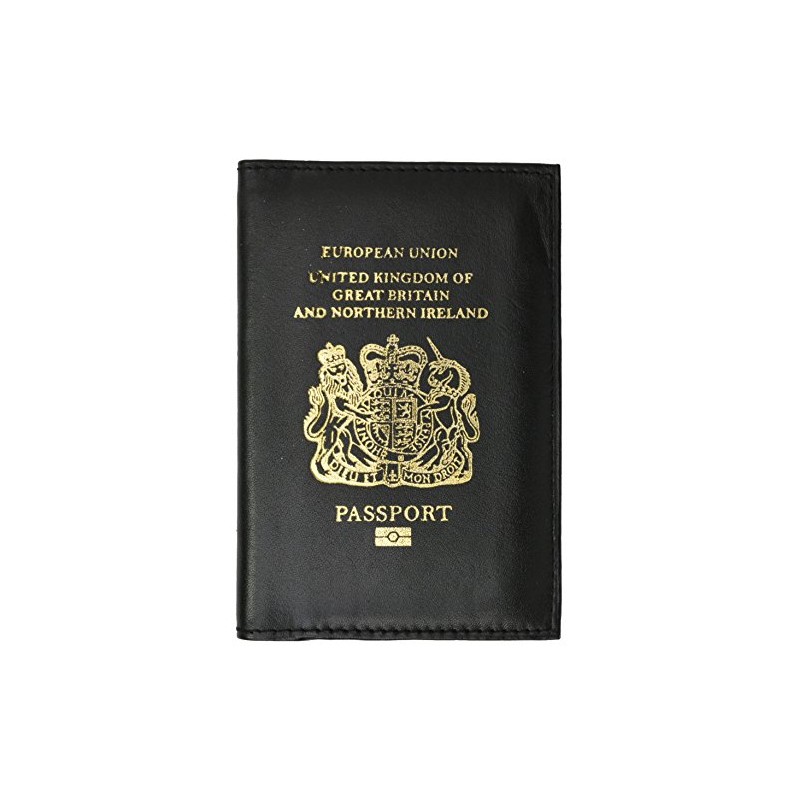 United Kingdom Passport Wallet Genuine Leather Passport holder with British