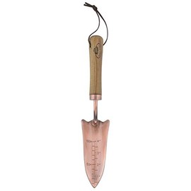 FAL Traditional Garden Steel Copper Plated Hand Trowel Wooden Handle