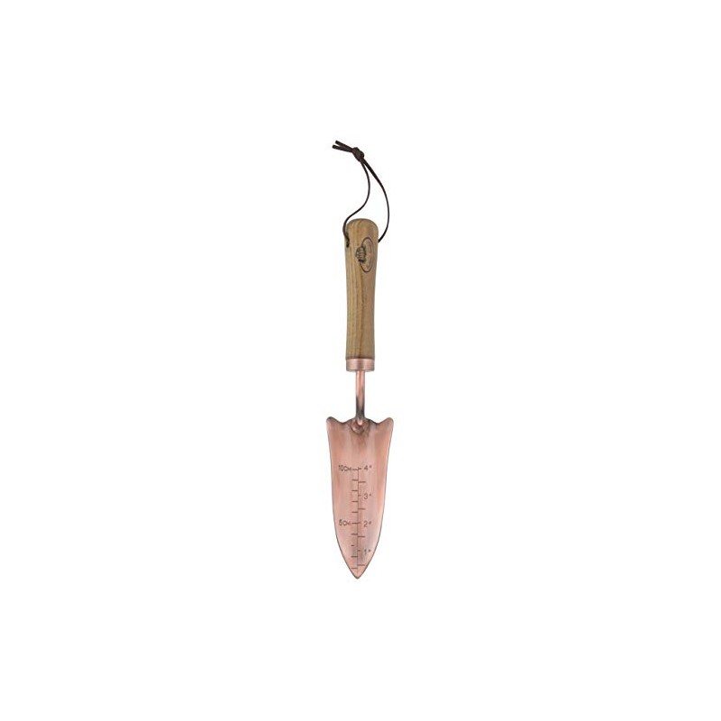 FAL Traditional Garden Steel Copper Plated Hand Trowel Wooden Handle