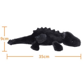 Apricot Lamb Cute Toys Plush Black Lying Dragon Stuffed Animal Soft Cuddly Perfect for Kids 15 inches