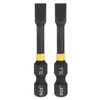 sourcing map 2pcs SL6 Slotted Impact Screwdriver Bits 6mm Slotted