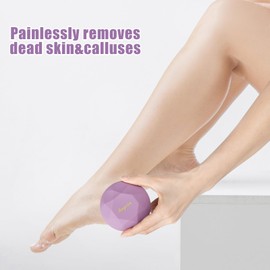 Generic Glass Foot File Callus Remover, Dry Foot Skin Remover,Foot Scrubber, Pedicure File for Feet, Heel Scraper for Cracked Heels, Purple