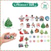 Bekecidi 34 Pcs Christmas Iron on Patches, Xmas Tree Snowflakes