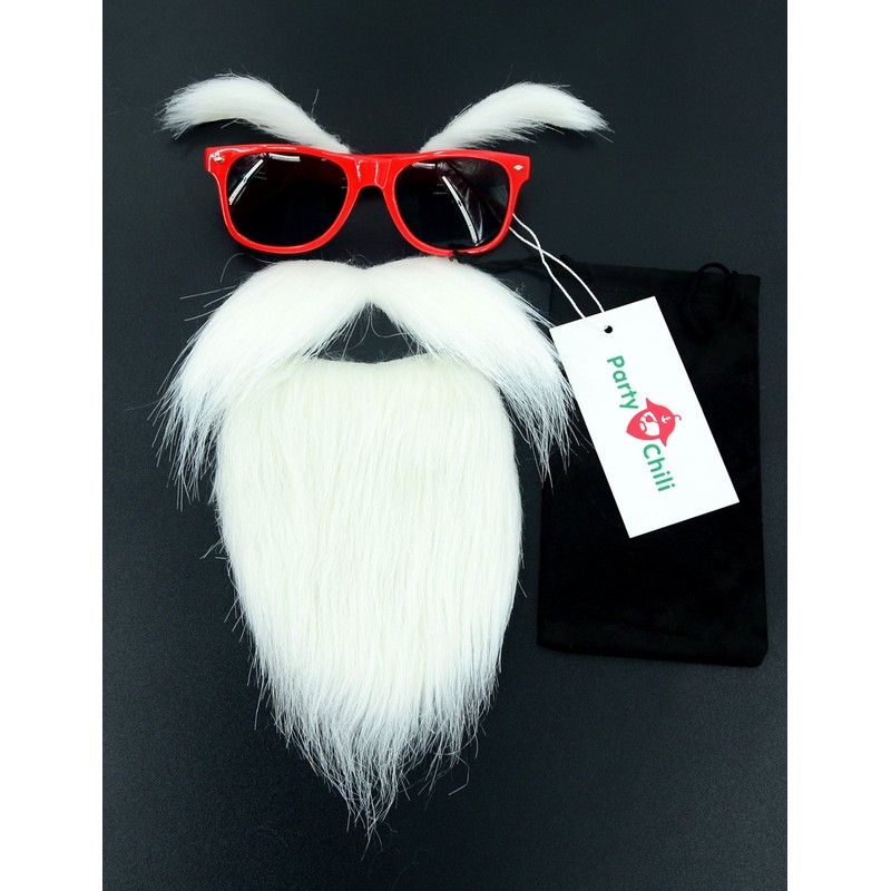 Party Chili Kame Sennin Master Roshi Costume White Beard Mustache