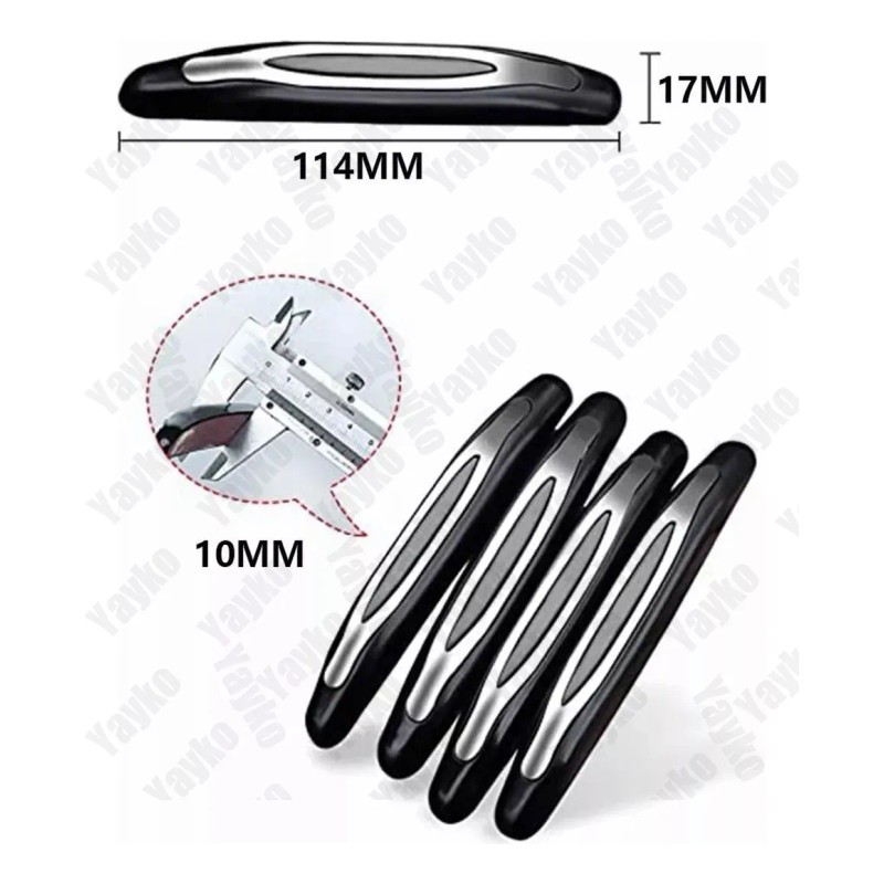 4 Piezas Universal Protector Puerta Evita Golpes Y Rasguños