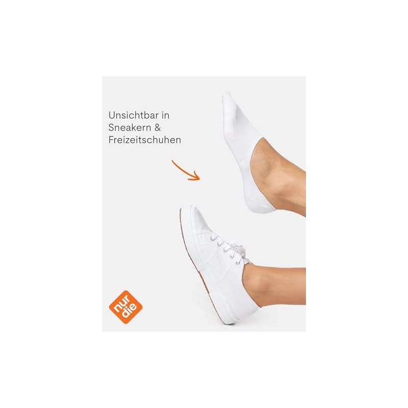 Nur Die Bamboo Socks Pack of 2 Women's Barely Visible