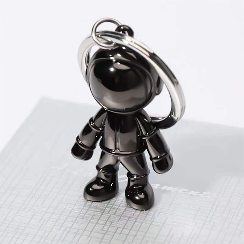Cirsaeur 2 Piece Key Chain, Astronaut Key Ring, Metal Fittings,