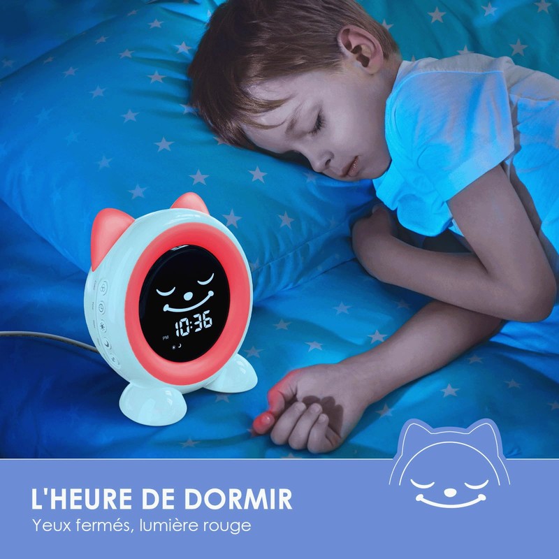 FiveHome Alarm clock, children's sleep trainer, children's alarm clock, digital