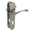 Amig - Door Handle Set with Steel Plate | PB85