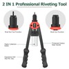 JiGiU 2 in 1 Rivet Nut Tool Rivet Gun, Professional