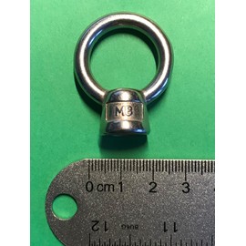 4 Pieces Stainless Steel 316 Lifting Eye Nut M8 Marine Grade 8mm