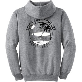 Koloa Surf Men's Skeleton Gone Surfin' Pullover Hoodie-XL-Athletic Heather